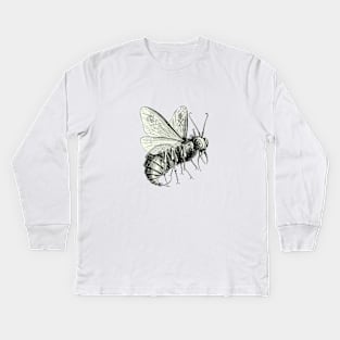 Monstrous Gluttonous Lord of the Heavens Demonic Fly Cut Out Kids Long Sleeve T-Shirt